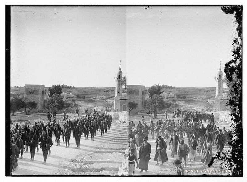 طابور للجنود الأتراك في حي الشيخ 