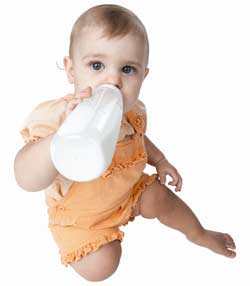 الرضاعة الصناعية تسبب تسوس أسنان الأطفال